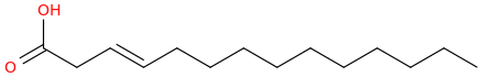 3 tetradecenoic acid, (3e) 